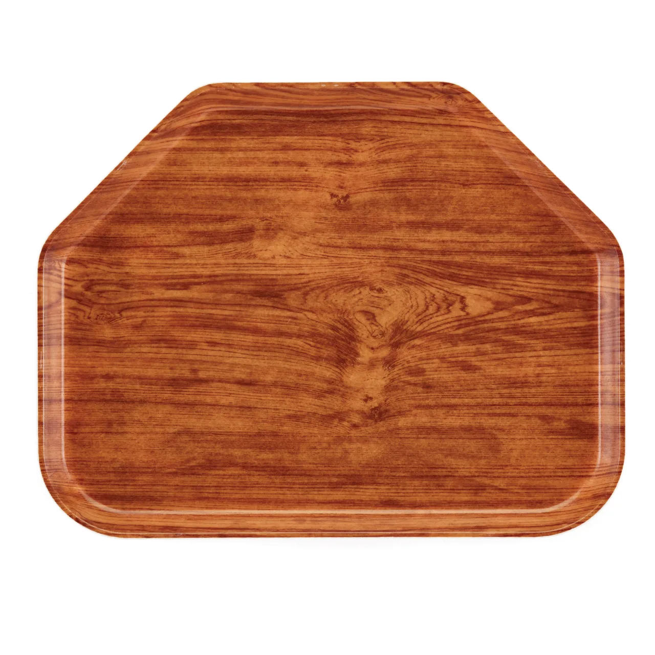Cambro 1422TR309 Trapezoid Tray, 14" x 22", Fiberglass, Wood‑Design Finish, NSF, Dishwasher‑Safe