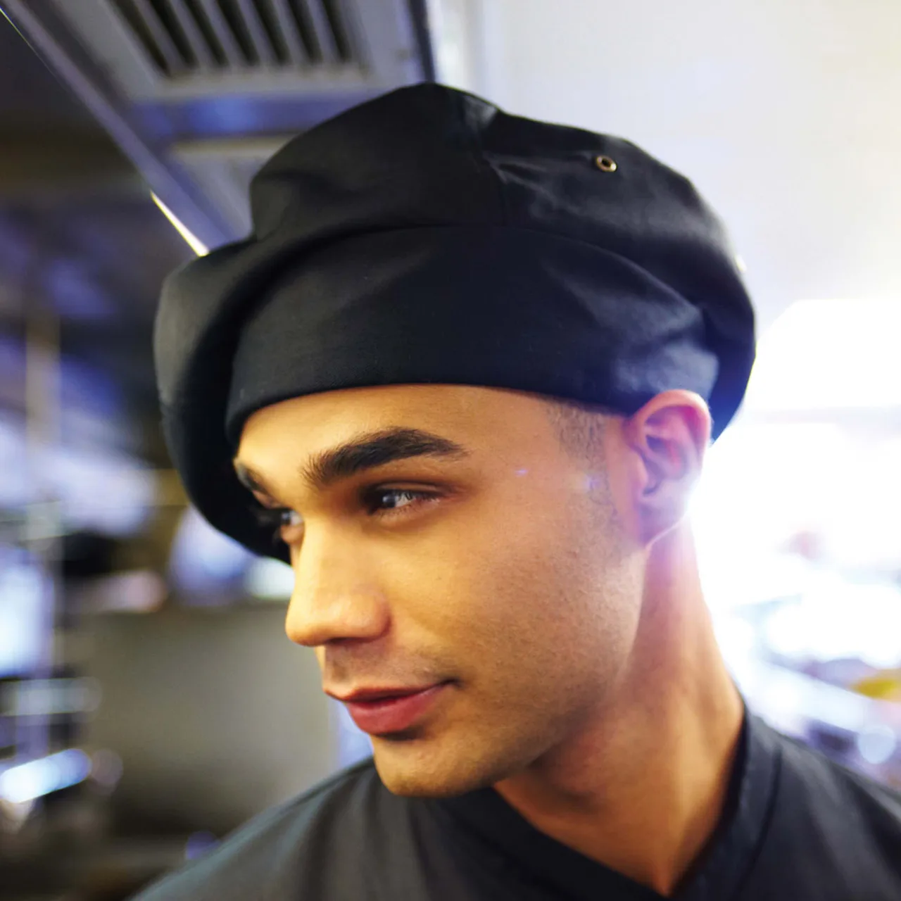 Chef Works TOCP-WHT-0 White Chef Toque Cap, Buckle Closure, 65/35 Poly/Cotton, One Size