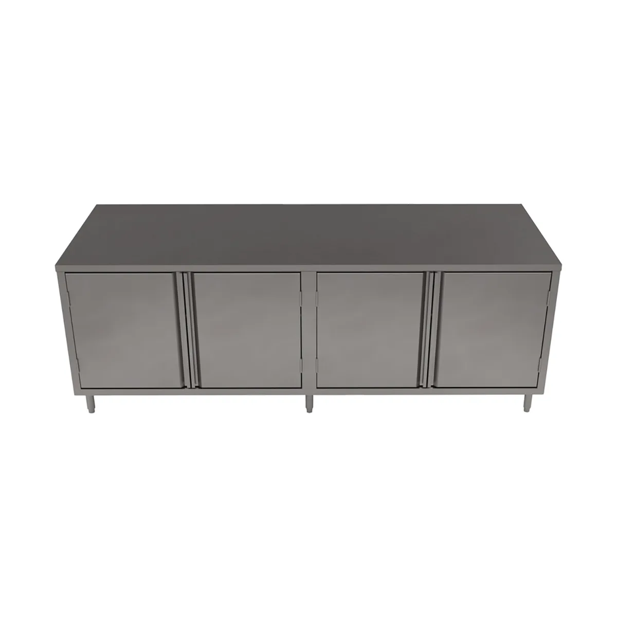 BK Resources CST-36120H2 120" Cabinet Base Dual Access Hinged Doors Work Table with (2) 4 Doors