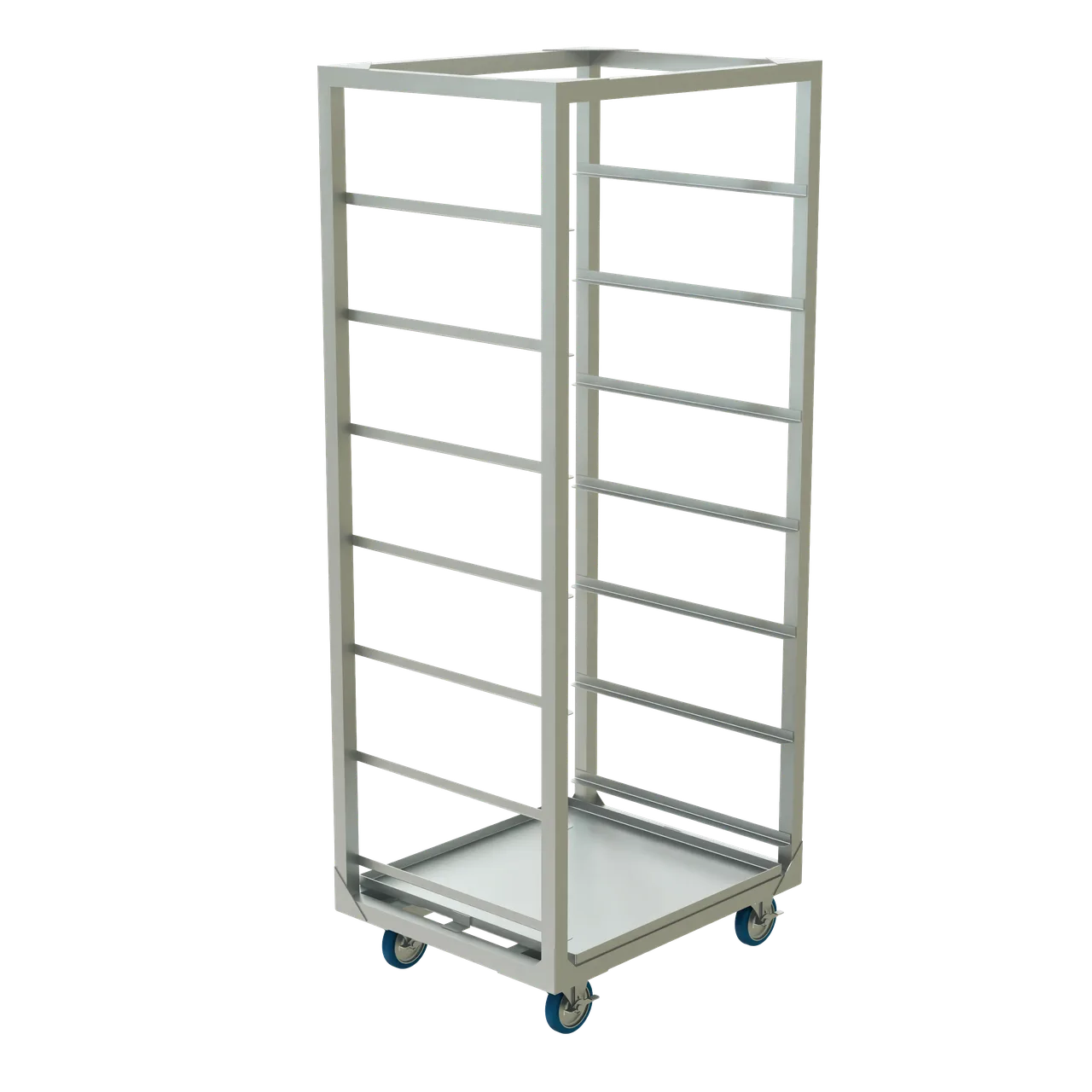 Winholt AL-3207CR-M-DP Mobile Produce Crisping Rack, 26"W x 32.5"L x 79.75"H, Aluminum, Holds 7 Trays