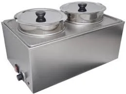 Uniworld FW-1002 Countertop Food Pan Warmer w/ 2 Wells, (2) 8-Qt. Inserts with Lids