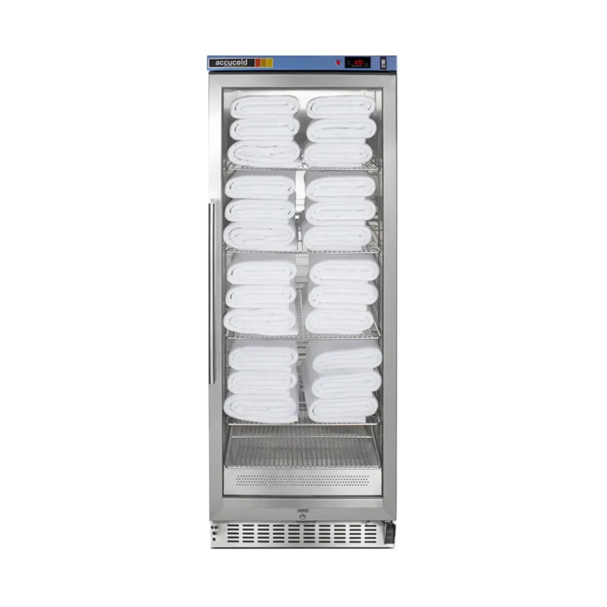 Summit PTHC125G Glass Door PureTherm Blanket Warmer, 10.57 cu. ft., 90°-140°F