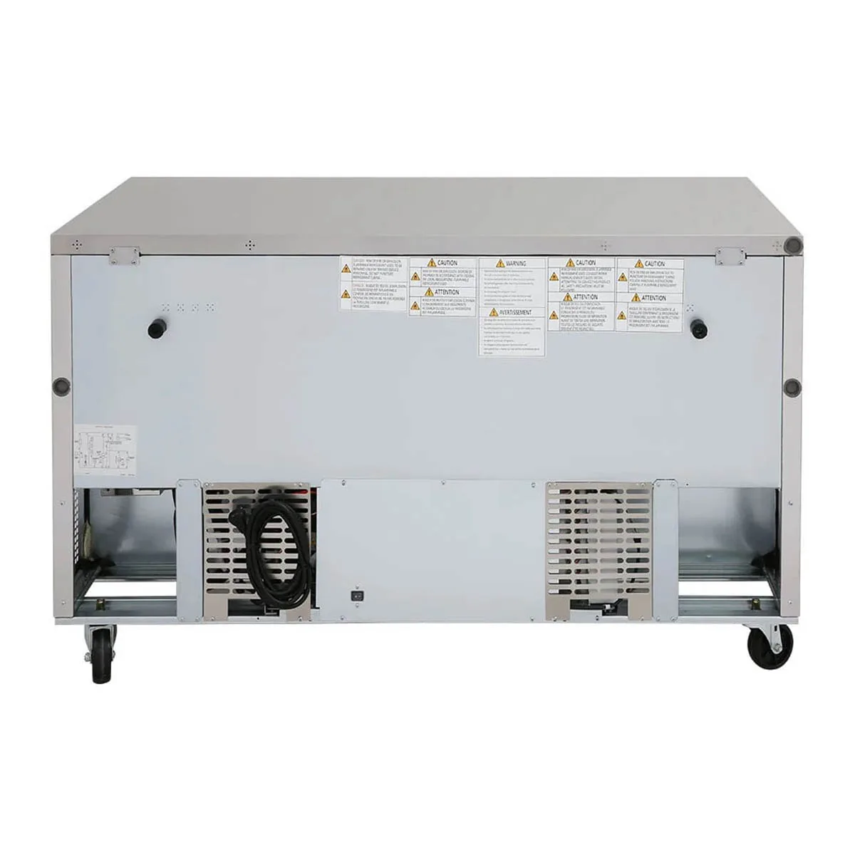 Turbo Air TUF-60SD-N 60" 2-Door Undercounter Freezer, Stainless Steel, 17 cu. ft.