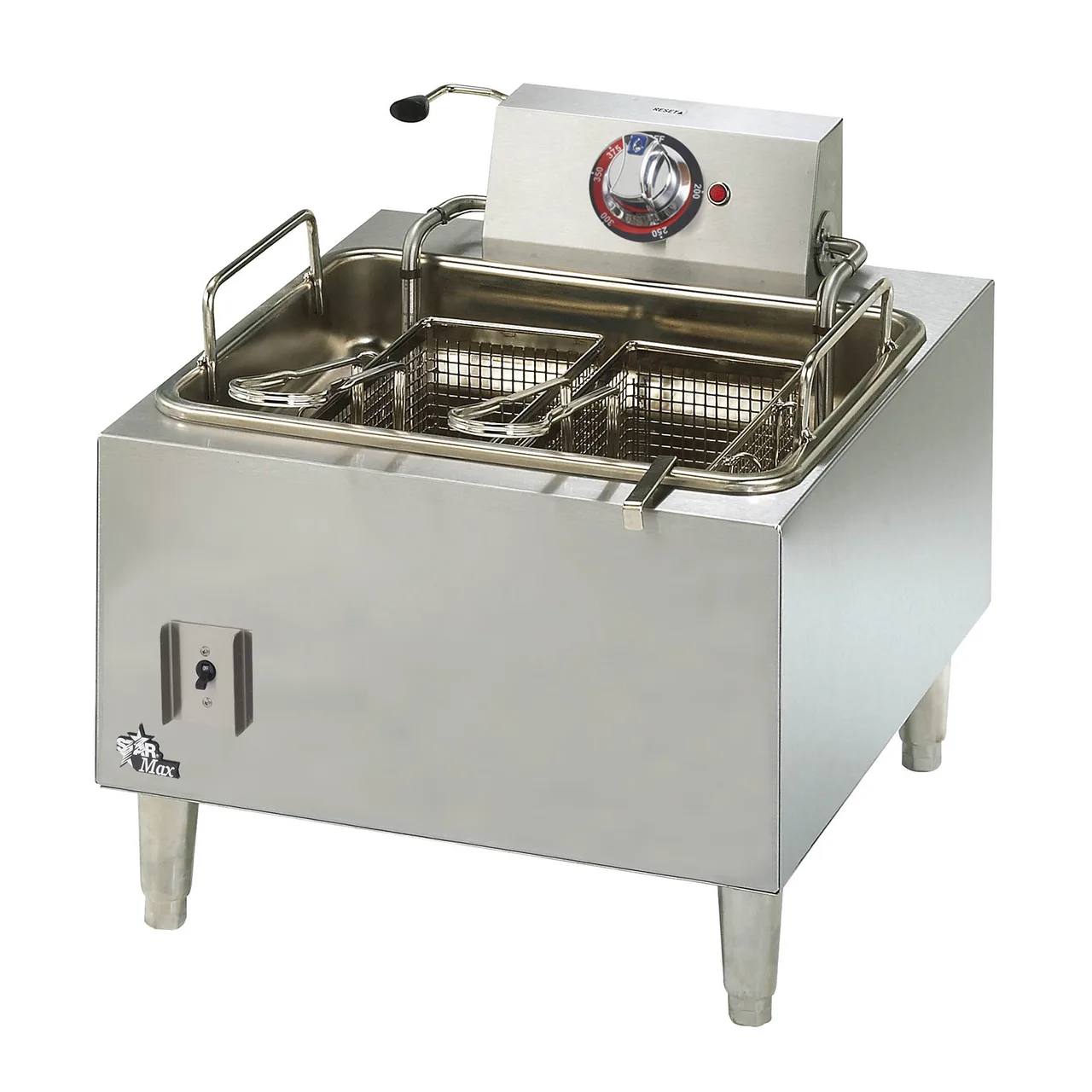 Star 301HLF Star-Max® Full Pot Countertop Electric Fryer w/ 15-Lb. Capacity, Twin Baskets