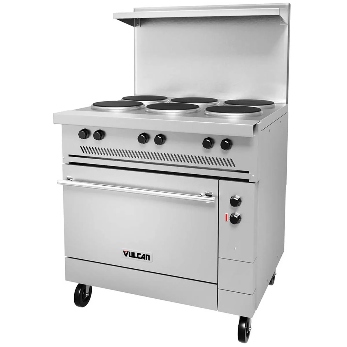 Vulcan EV36S-6FP480 Restaurant Range, Electric, 36", (6) 2.0 Kw French Hotplates