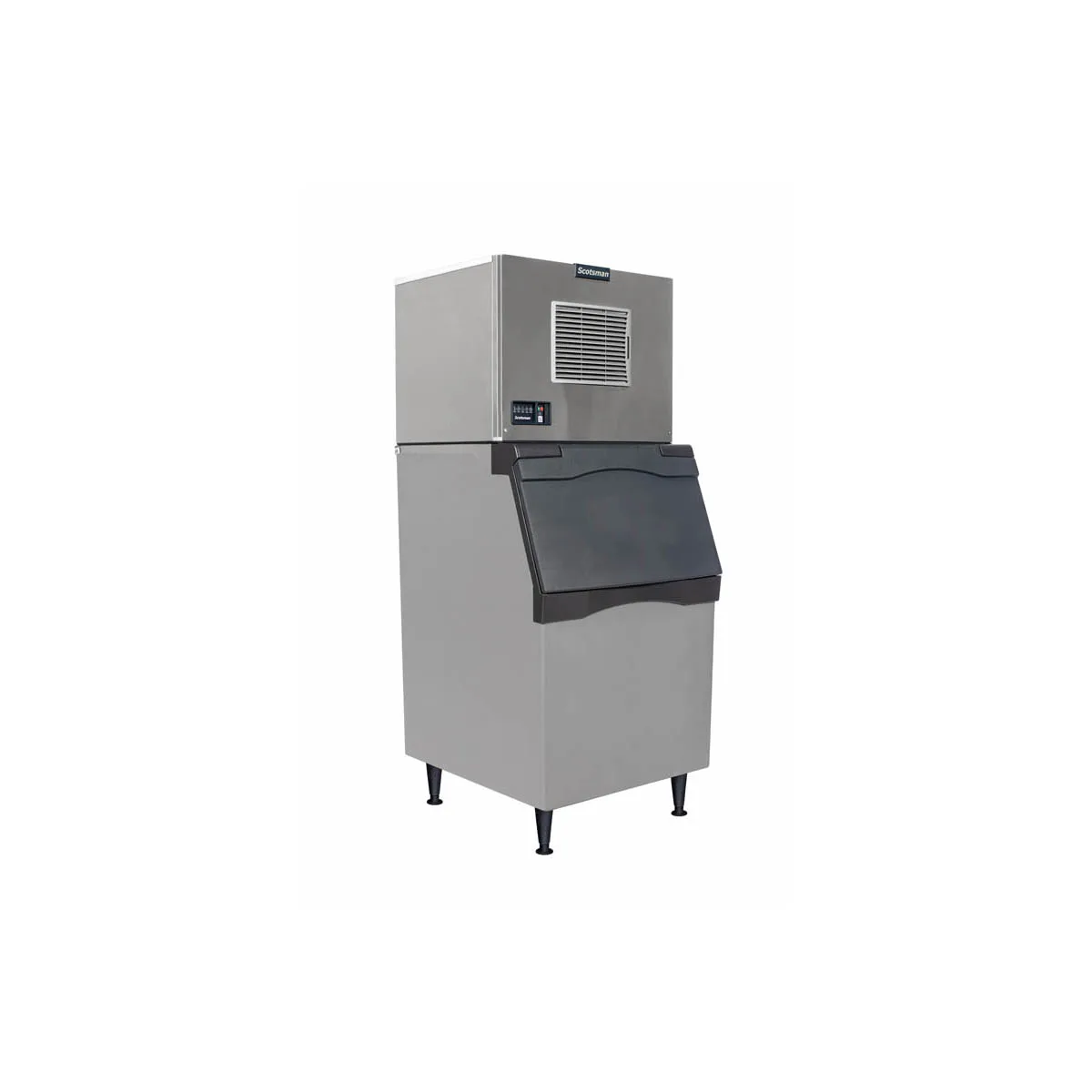 Scotsman MC0530MAX-1/B530P Air Cooled Full Cube 525 lb Ice Machine with Bin, 536 lb Plastic
