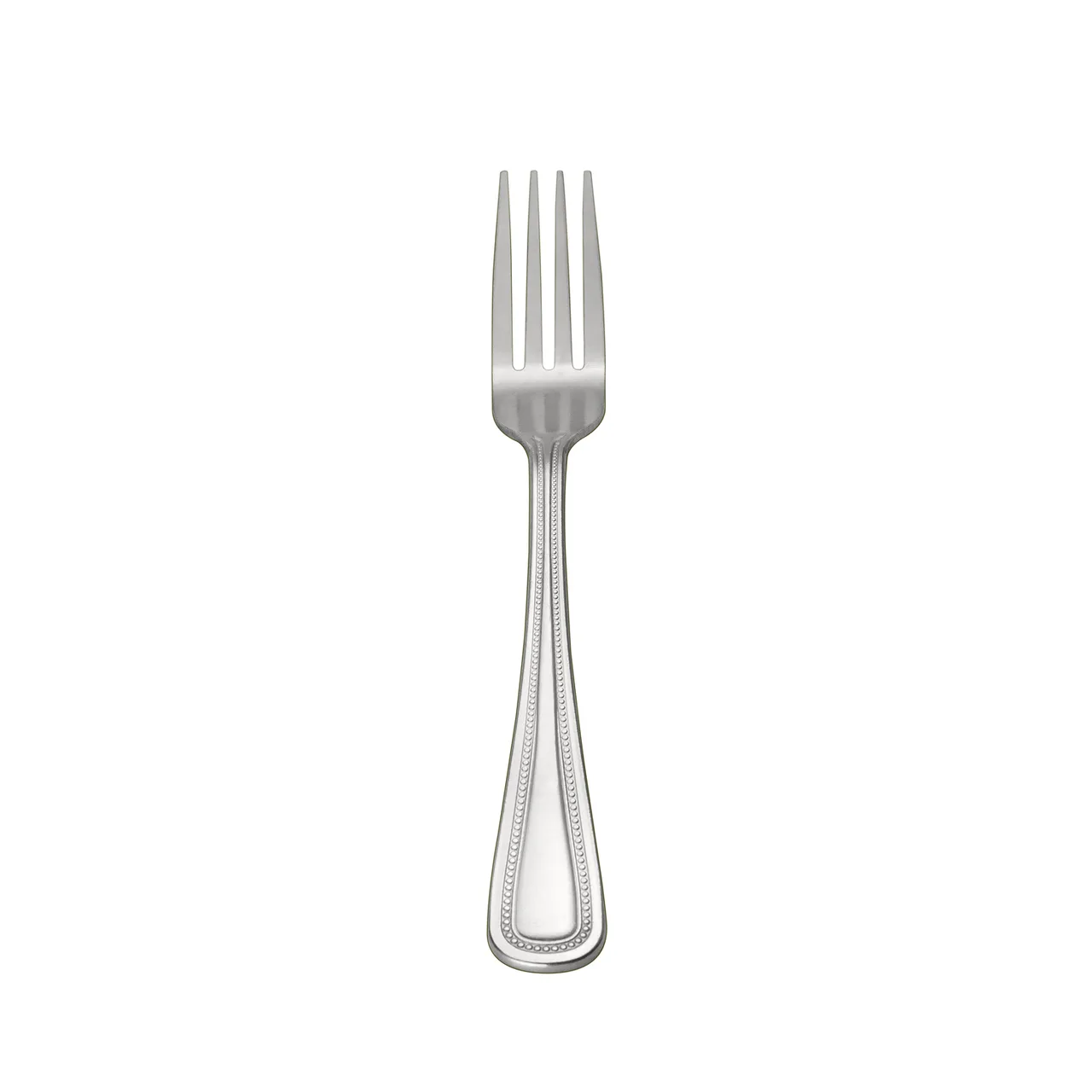 CAC China 2008-05 Pearl Dinner Fork, 7.5" Length, Heavy Weight, 18/0 Stainless Steel - 1 Dozen