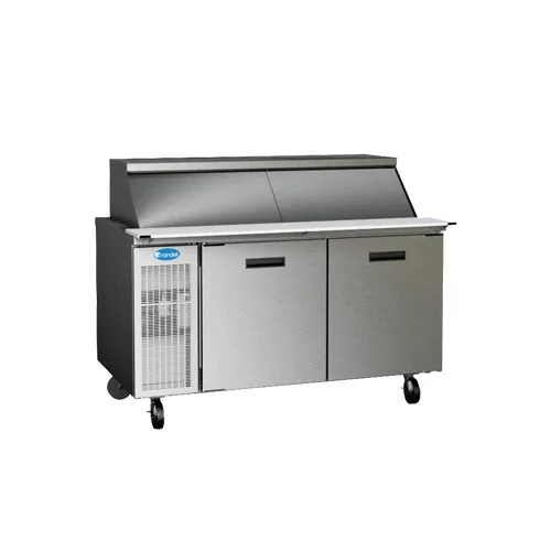 Randell 9272W-290 72" 2-Section Mega Top Sandwich Prep Table w/ 2 Doors, 30 Pans