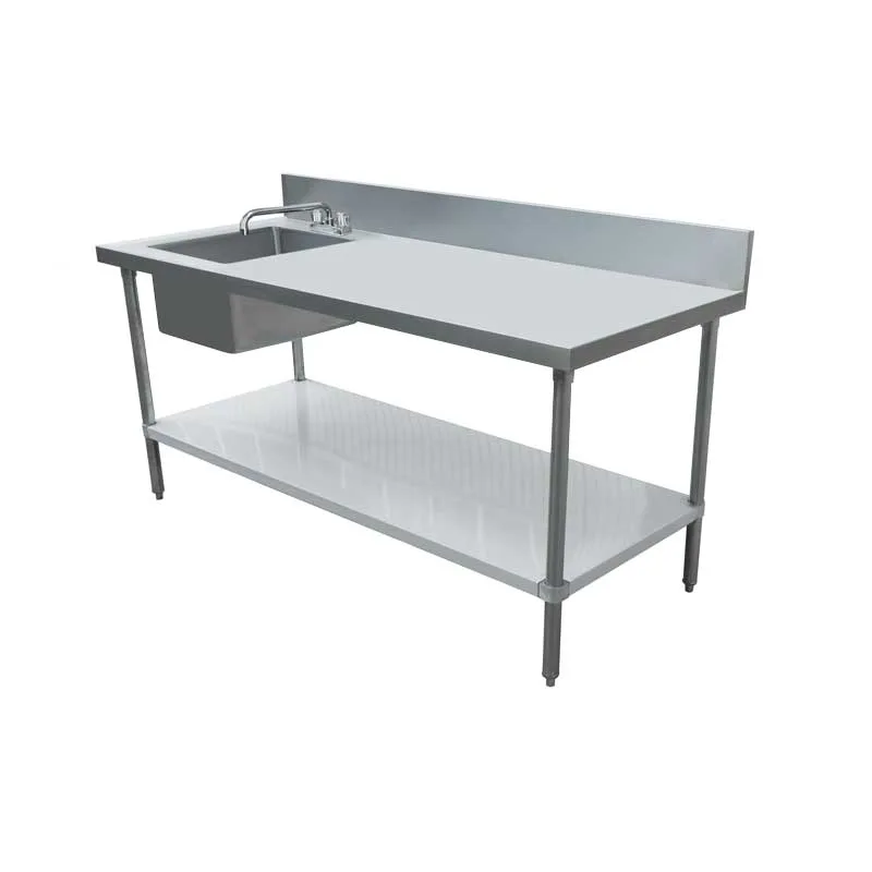 Omcan USA 43241 with Prep Sink(s) Work Table