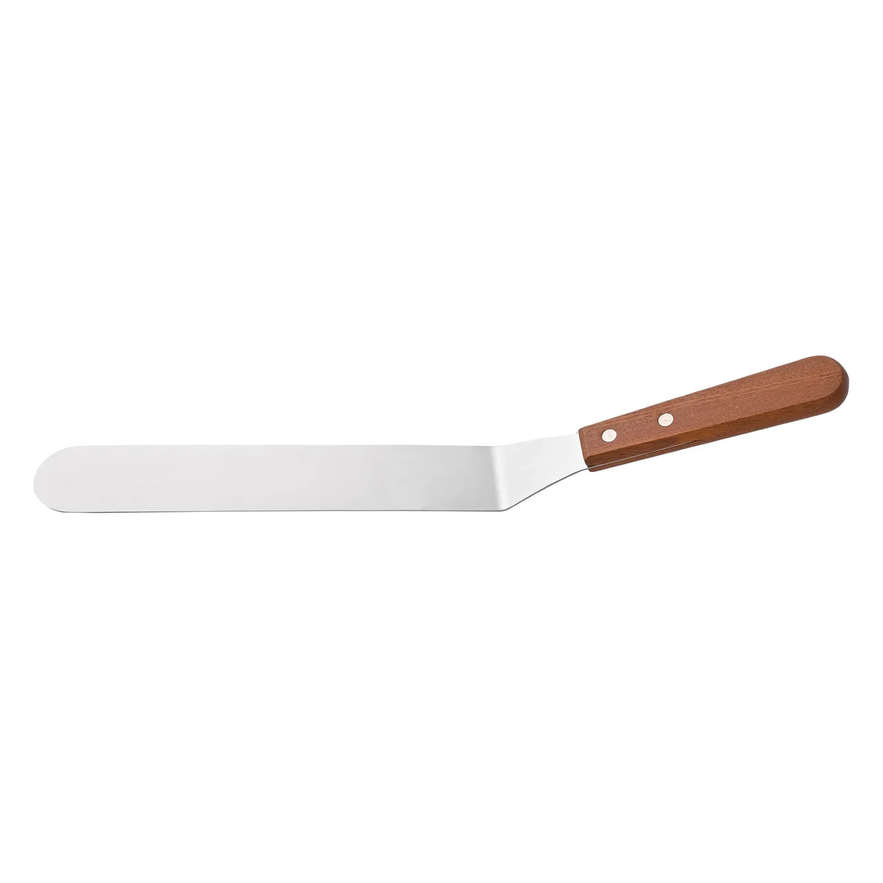 CAC China TNRW-9SP Commercial Spatula, 8-1/2"L, Stainless Steel with Wood Handle
