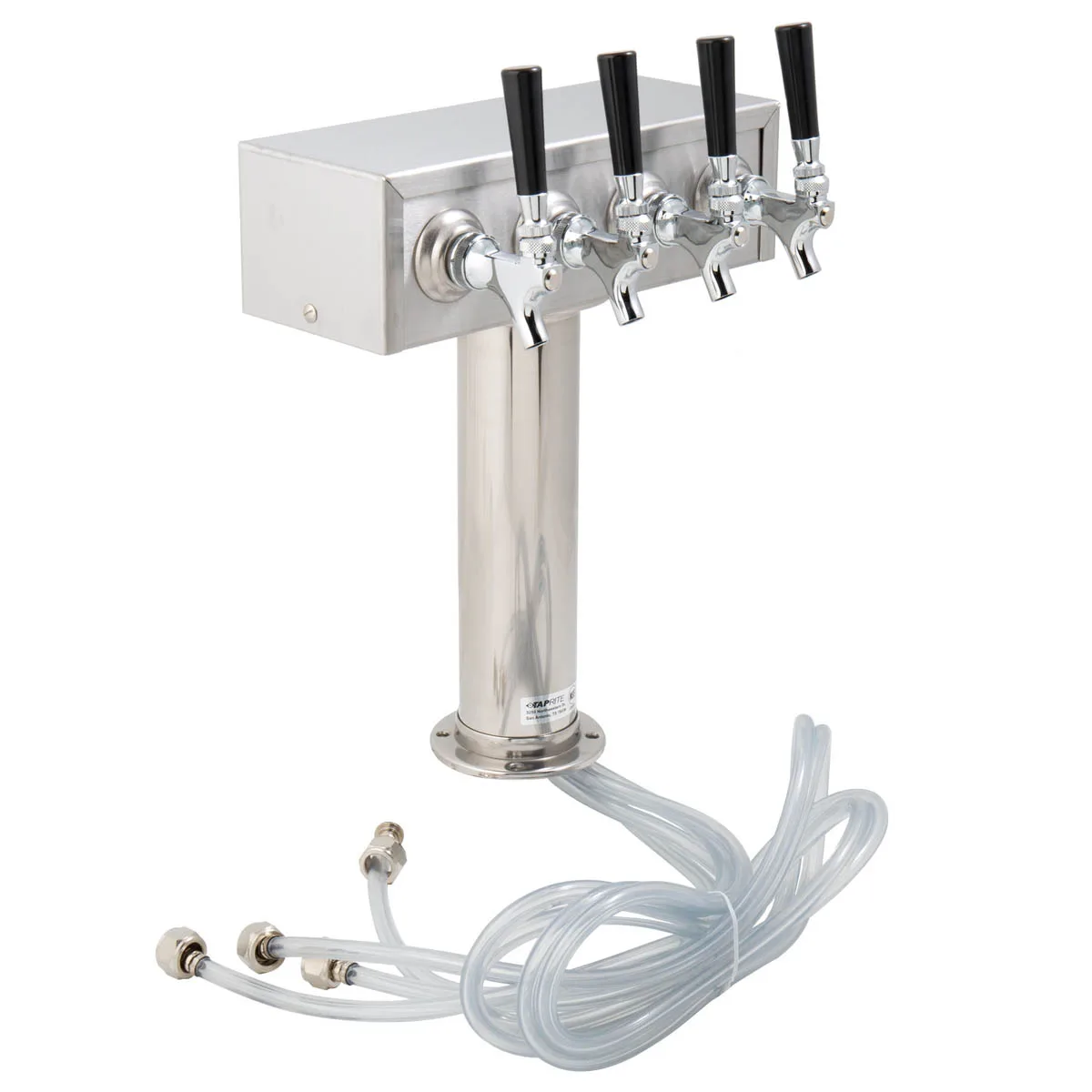 Beverage Air 406-064A 4 Tap Draft Beer / Wine Dispensing Tower w/ (1) 3" Tower