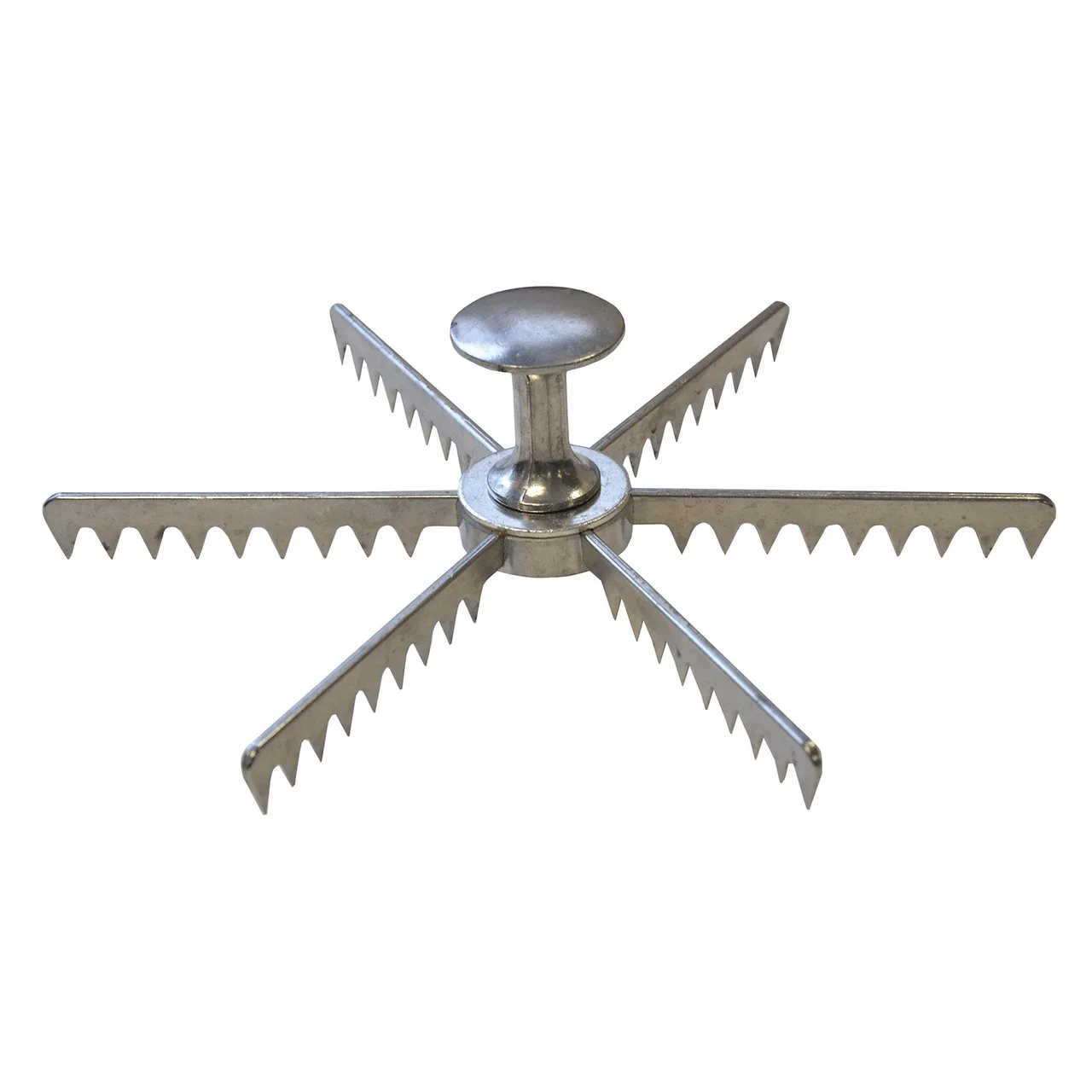 Omcan USA 34861 Pie Marker, 9" Diameter, 6-Slice Skull Design, Metal Construction