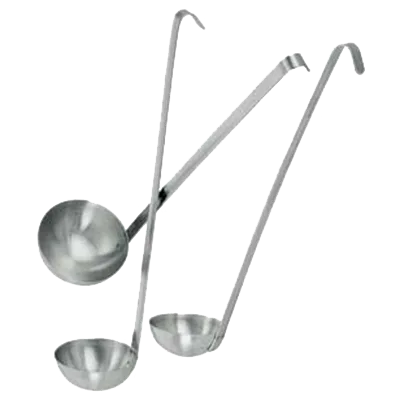Omcan USA 80408 Ladle - 2 Oz, Two‑Piece Stainless Steel, 12" Handle, Serving Utensil