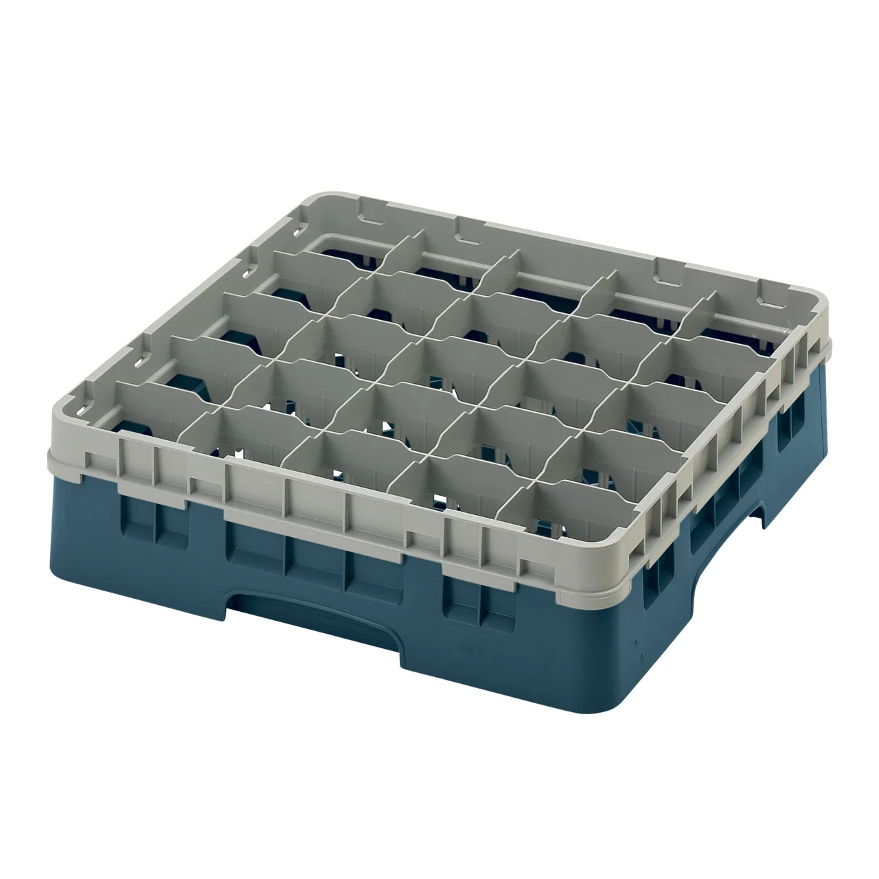 Cambro 25S418414 Camrack Glass Rack, Teal, Full Size, 19-3/4 x 19-3/4, 25 Compartments