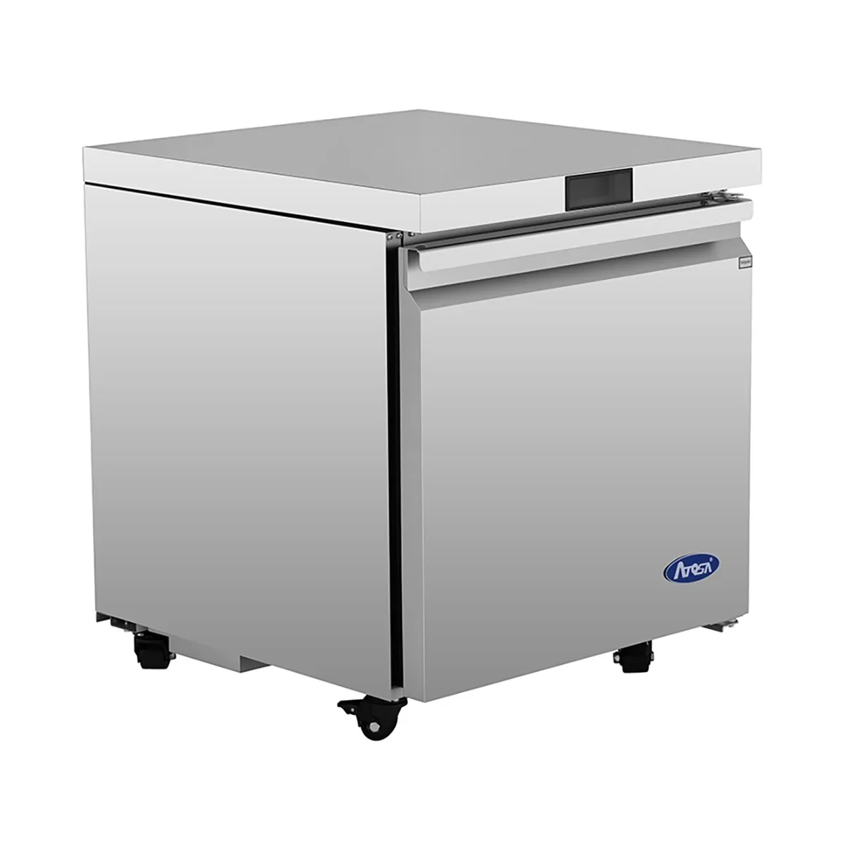 Atosa USA AUR27SD 27" One Solid Door Undercounter Refrigerator, Stainless Steel, 6.4 cu. ft.