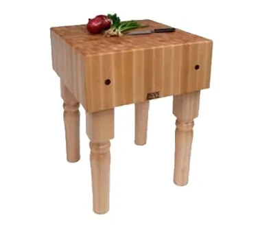 John Boos AB07 Butcher Block, 30"W X 30"L X 34"H Overall Size