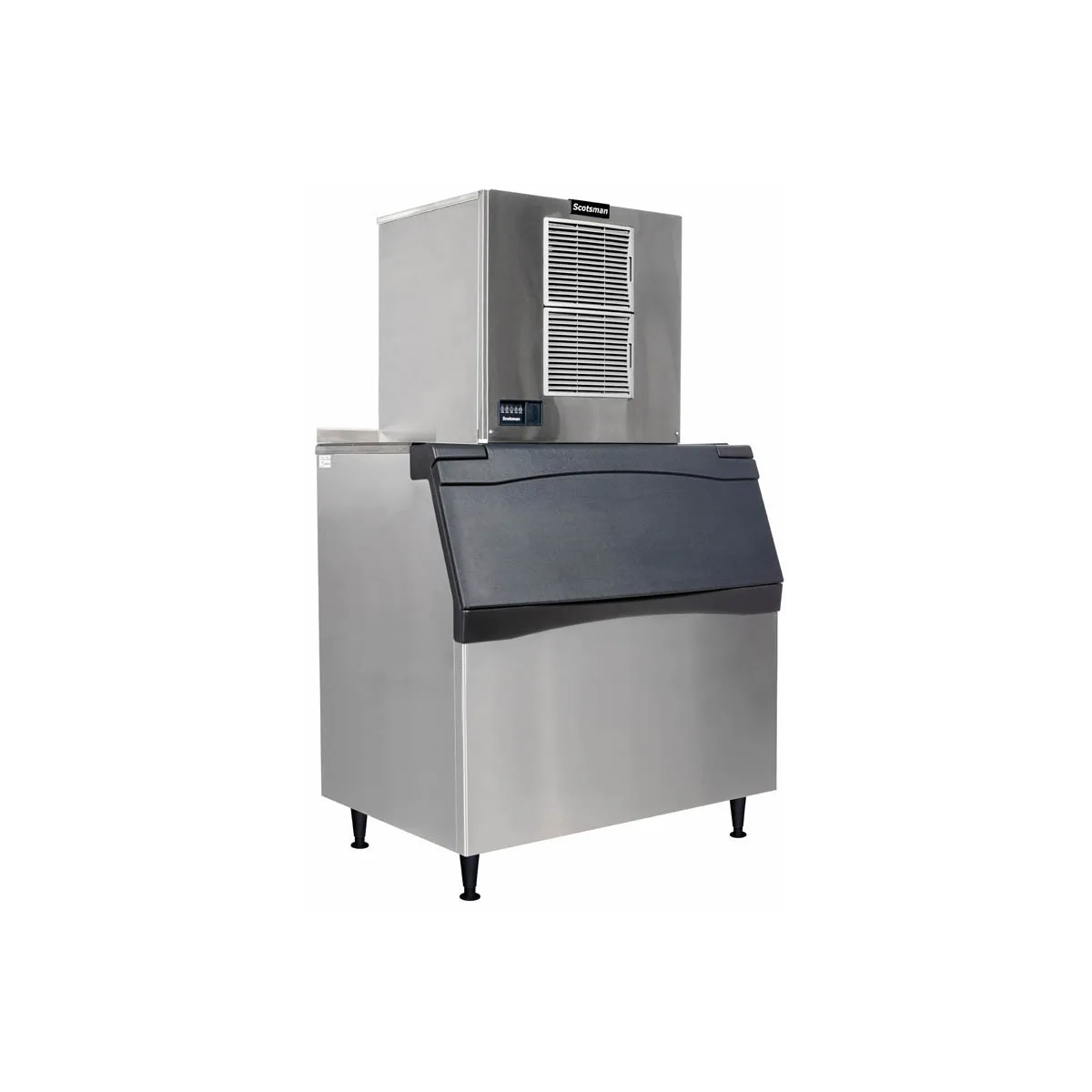 Scotsman MC0830SAX-32/B948S/KBT22B Air Cooled Half Cube 905 lb Ice Machine with Bin, 893 lb Storage