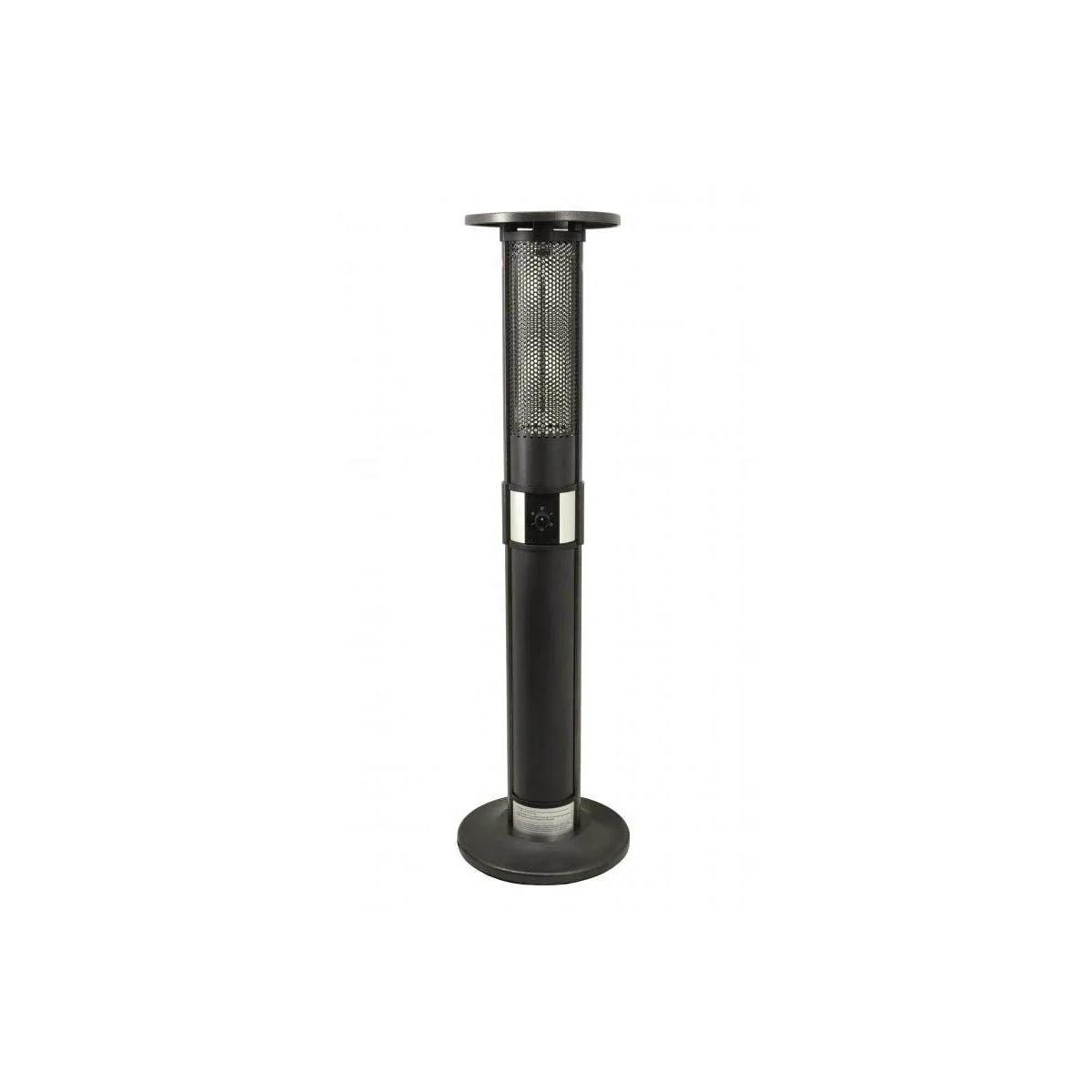 Omcan USA 43124 Electric Patio Heater, 360° Tip-Over Switch, Carbon Fiber Heating Element, Powder Coated Frame, IP24