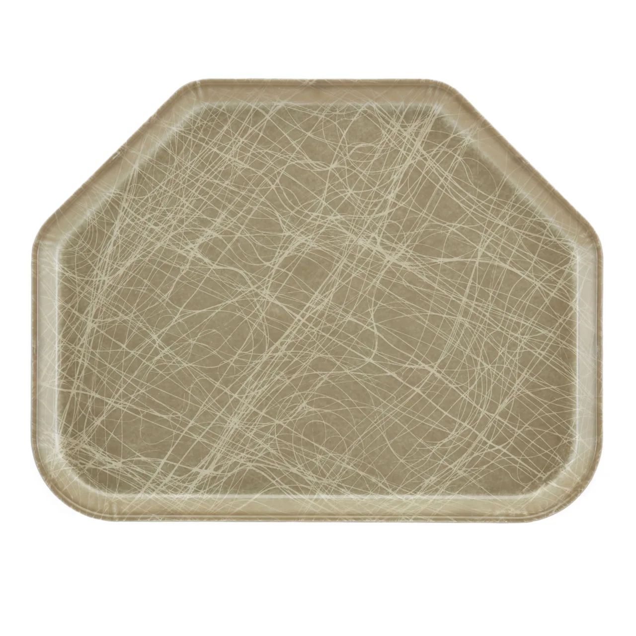 Cambro 1422TR215 Trapezoid Fiberglass Tray, 14" x 22", Gray, NSF, Dishwasher Safe