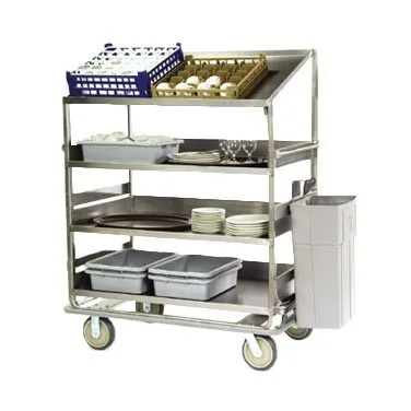 Lakeside B589 Stainless Steel Soiled Dish Breakdown Cart