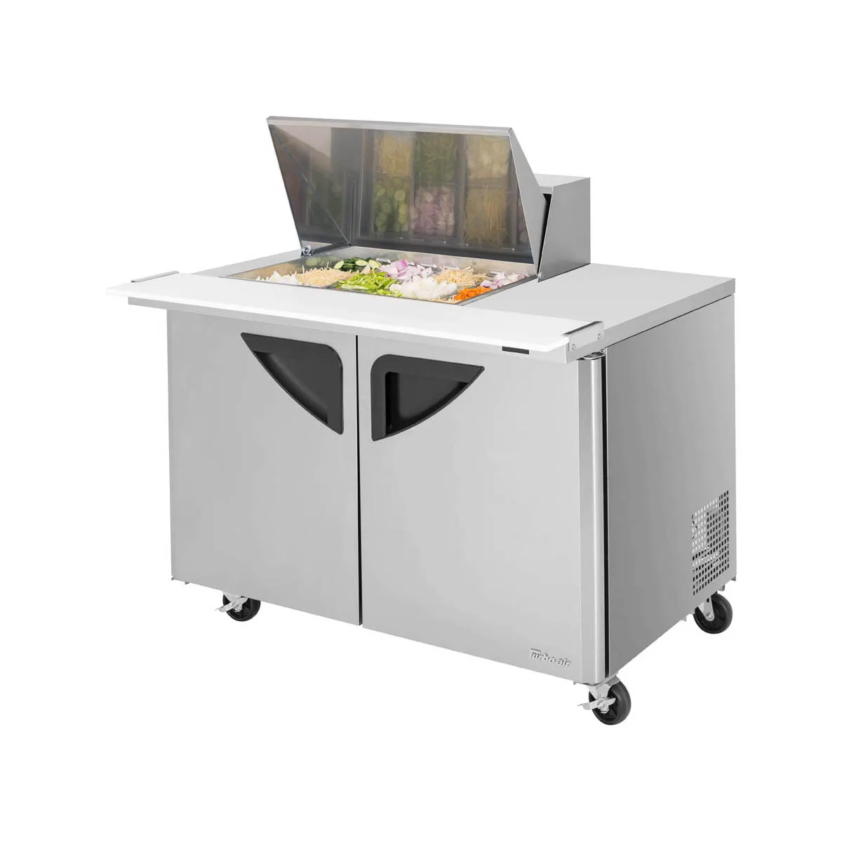 Turbo Air TST-48SD-12M-N 48" Mega Top Sandwich/Salad Prep Table w/ 2 Doors, 12 Pans