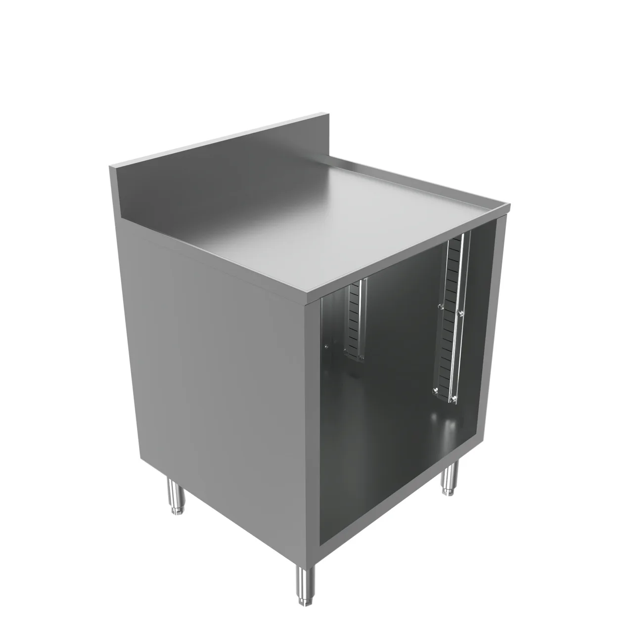 BK Resources UBC-21-W24 Well Series Underbar Cabinet, Flat Top with Raised Edge