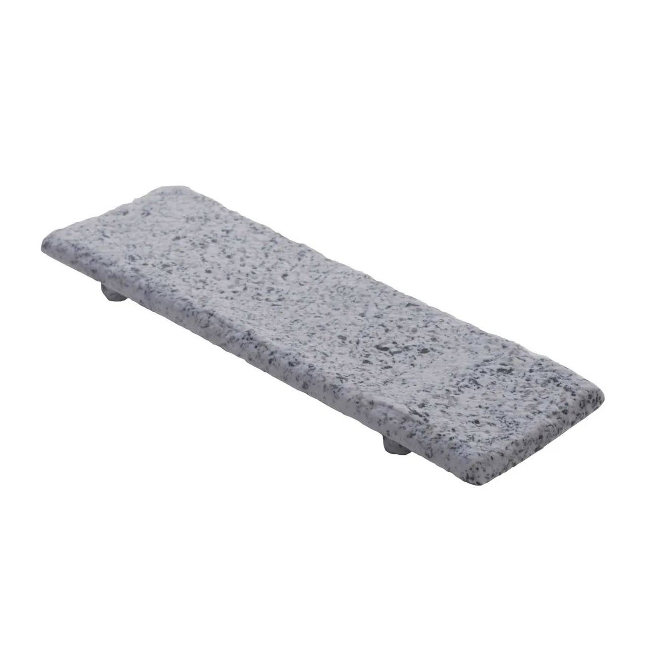 Get WDR108 Cheforward Wonder Tray, 11 4/5"L x 3 3/4"W, Rectangular, Melamine, Moonstone, Gray