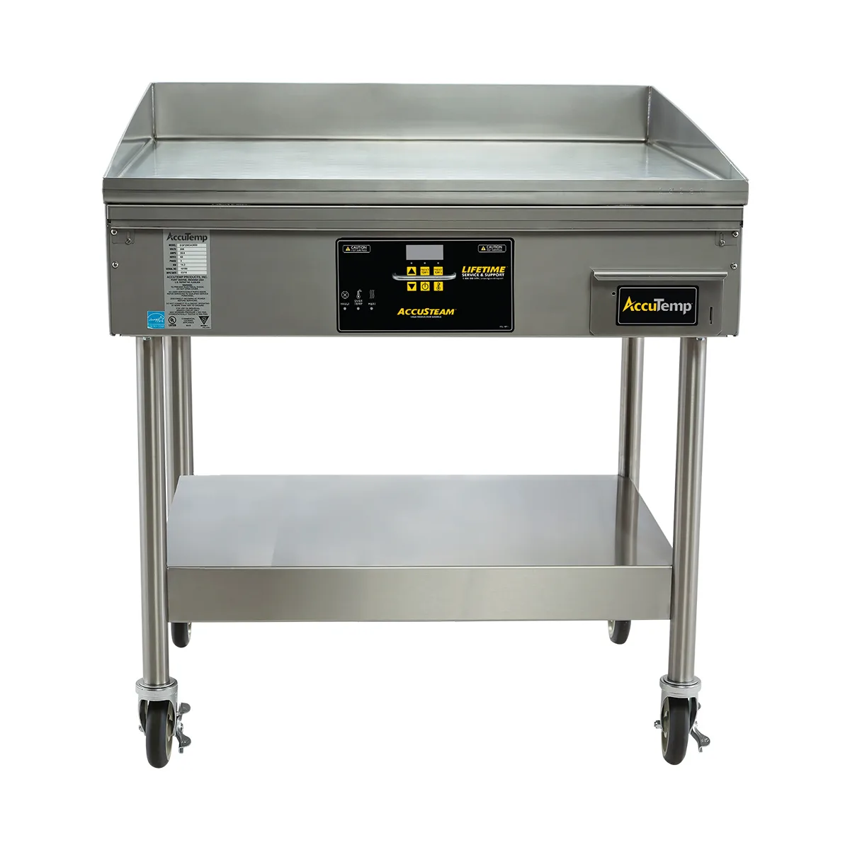 AccuTemp EGF2083A3650-S2 36" Countertop Electric Griddle with Stand Base, 36" x 30" Surface, 208v