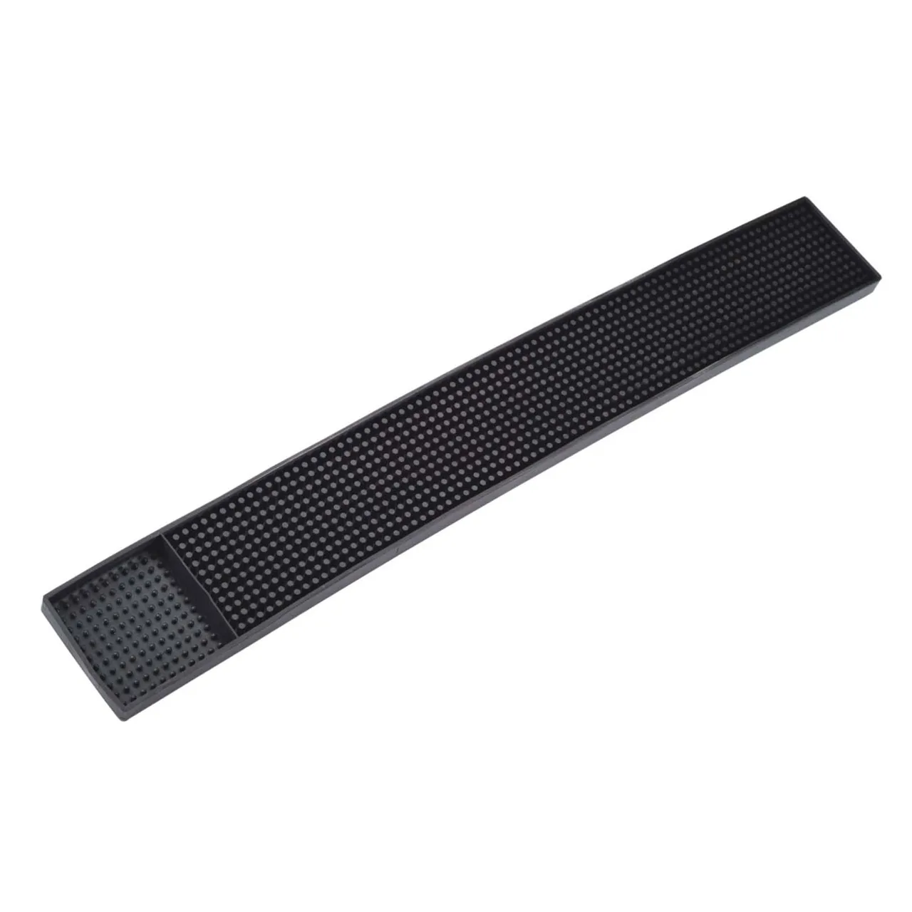 Omcan USA 80365 Bar Spill Mat, 27" x 3-1/4" Black, Non‑Slip Surface