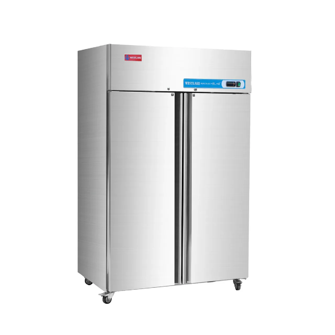Westlake WK-48R 36 cu ft 2‑Section Glass Door Merchandiser Refrigerator, 48" Steel, R290 Cooling
