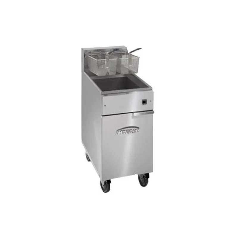 Imperial IFS-50-E 15" Floor Model Electric Full Pot Fryer w/ 50-Lb. Capacity, 2 Baskets, 240v/3ph