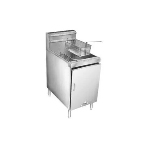 Comstock-Castle 18HF 19" Floor Model Gas Fryer, 68 lbs, Tube Type, 120.000 BTU