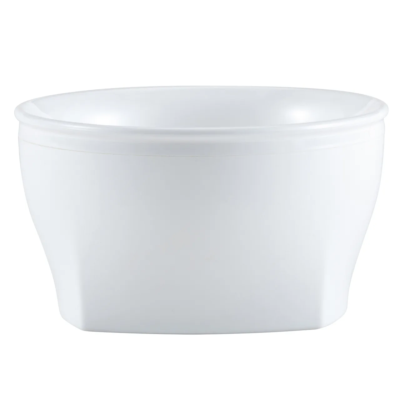 Cambro MDSHB9148 Large Plastic Bowl, 9 oz, 4‑3⁄8" Ø x 2‑2⁄5" H, White PP, Dishwasher Safe, NSF