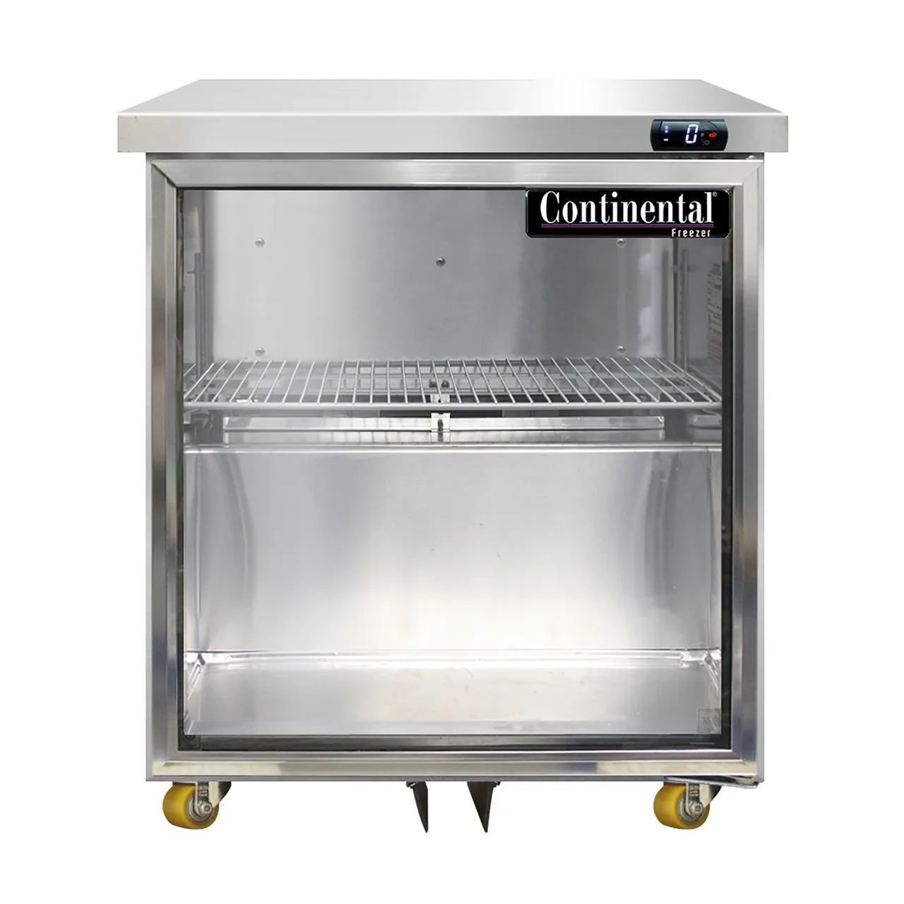 Continental Refrigerator SWF27NGD-U 27" Undercounter Freezer w/ 1 Glass Door, 7.4 cu. ft.