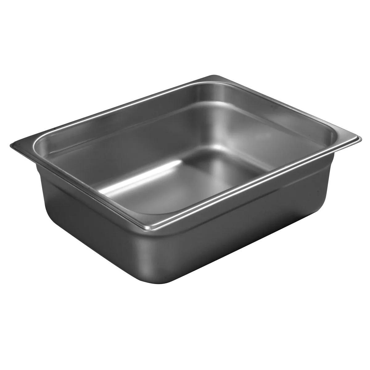 Carlisle 607124 DuraPan 1/2‑Size 7‑Qt Steam Table Pan, 4" Deep, 24‑Gauge 18/8 SS, Anti‑Jam