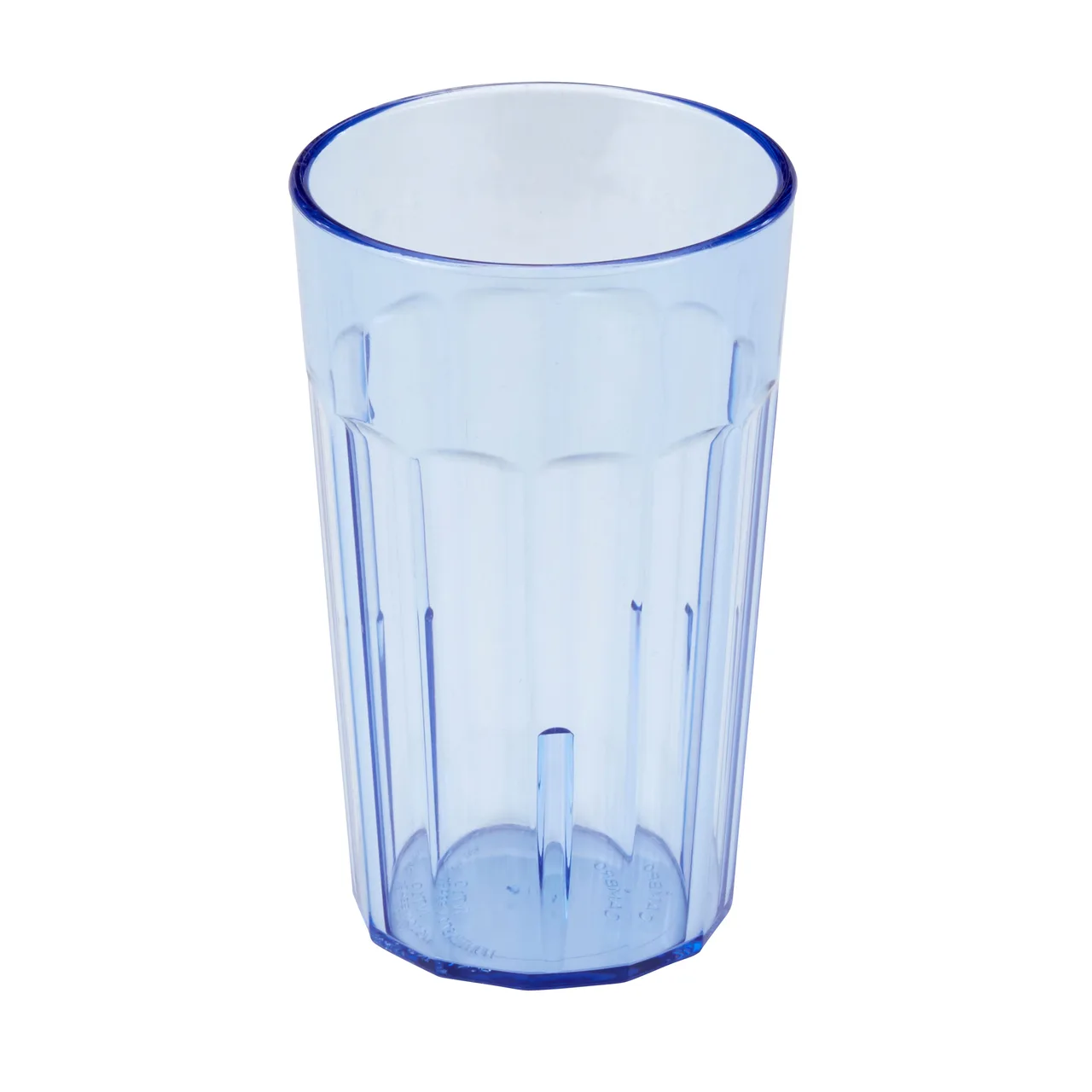 Cambro NT10401 Newport Tumbler, 10 oz Fluted Slate Blue Plastic, 2‑13/16" Diameter, Dishwasher‑Safe