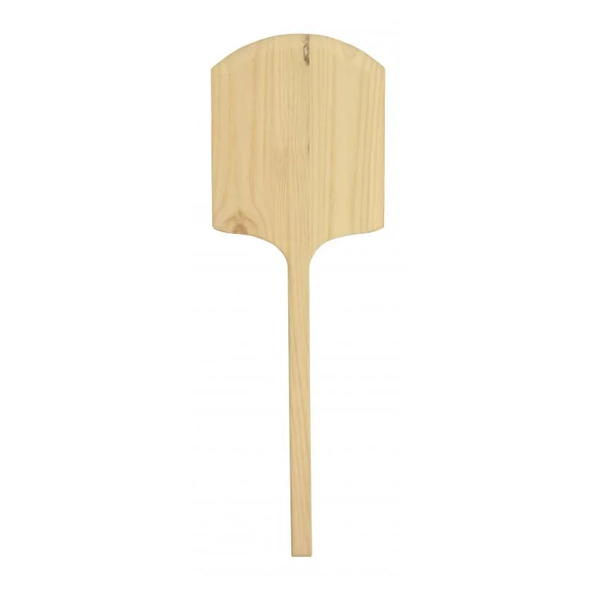 Omcan USA 80606 Pizza Peel – 14" x 16" Rectangular Wood Blade, Tapered, 42" Length, Wood Handle