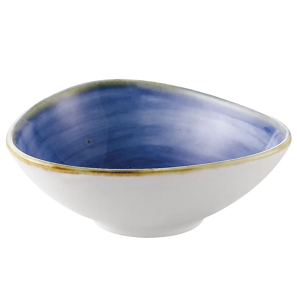 CAC China TUS-TB5-BLU - Starry Night Blue Porcelain Bowl, 6 Oz, 4-3/4" x 4-3/8" x 1-3/4", 1 Dozen