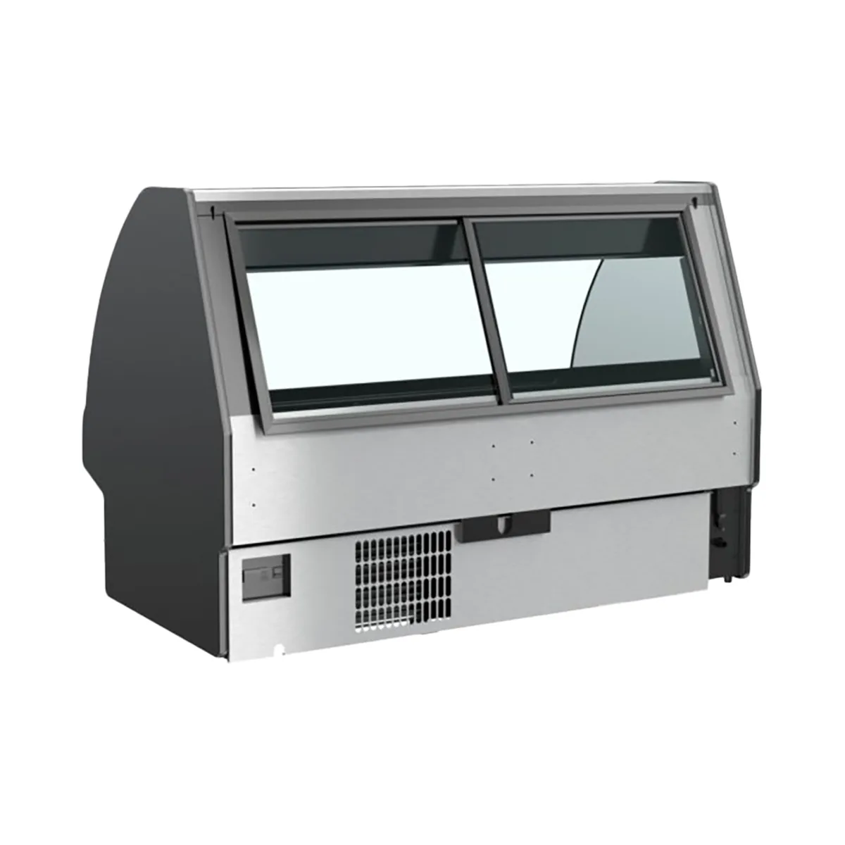 Structural Concepts GMG6 75" Single Duty Curved Refrigerated Meat Display Case, Remote