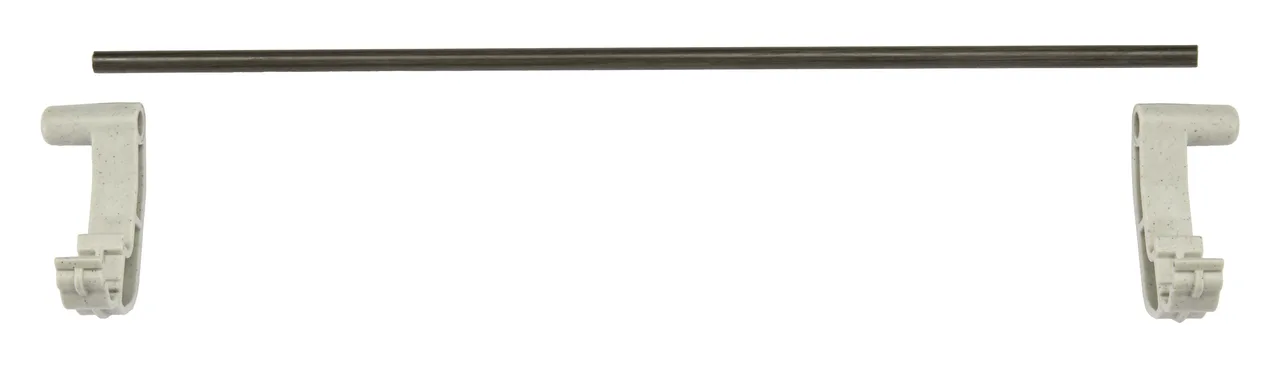 Cambro EWSR14E151 Camshelving Elevation Series Wall Shelving Rail End, 14x2, Polypropylene, Soft Gray, NSF