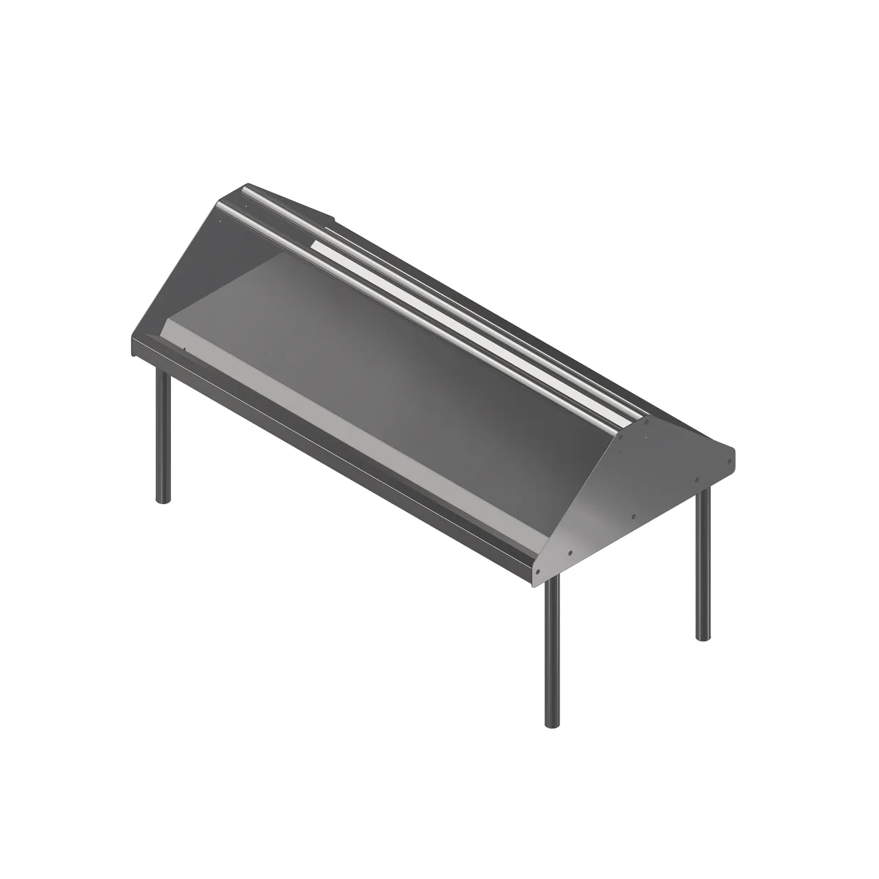 John Boos DTSS-3096-S Stainless Steel Solid Wall Mounted Sorting Shelf - 96"W x 30-1/2"D