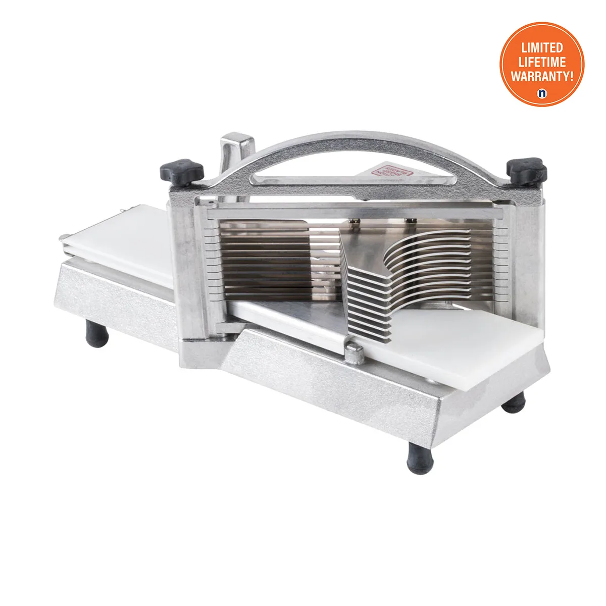 Nemco 56600-2 Manual Easy Tomato Slicer II, 1/4" Slice, Straight Aluminum Blade, Ergonomic Handle