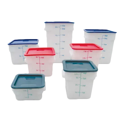 Thunder Group PLSFT018PP Food Storage Container, 18 Quart, Square, Scratch & Break Resistant