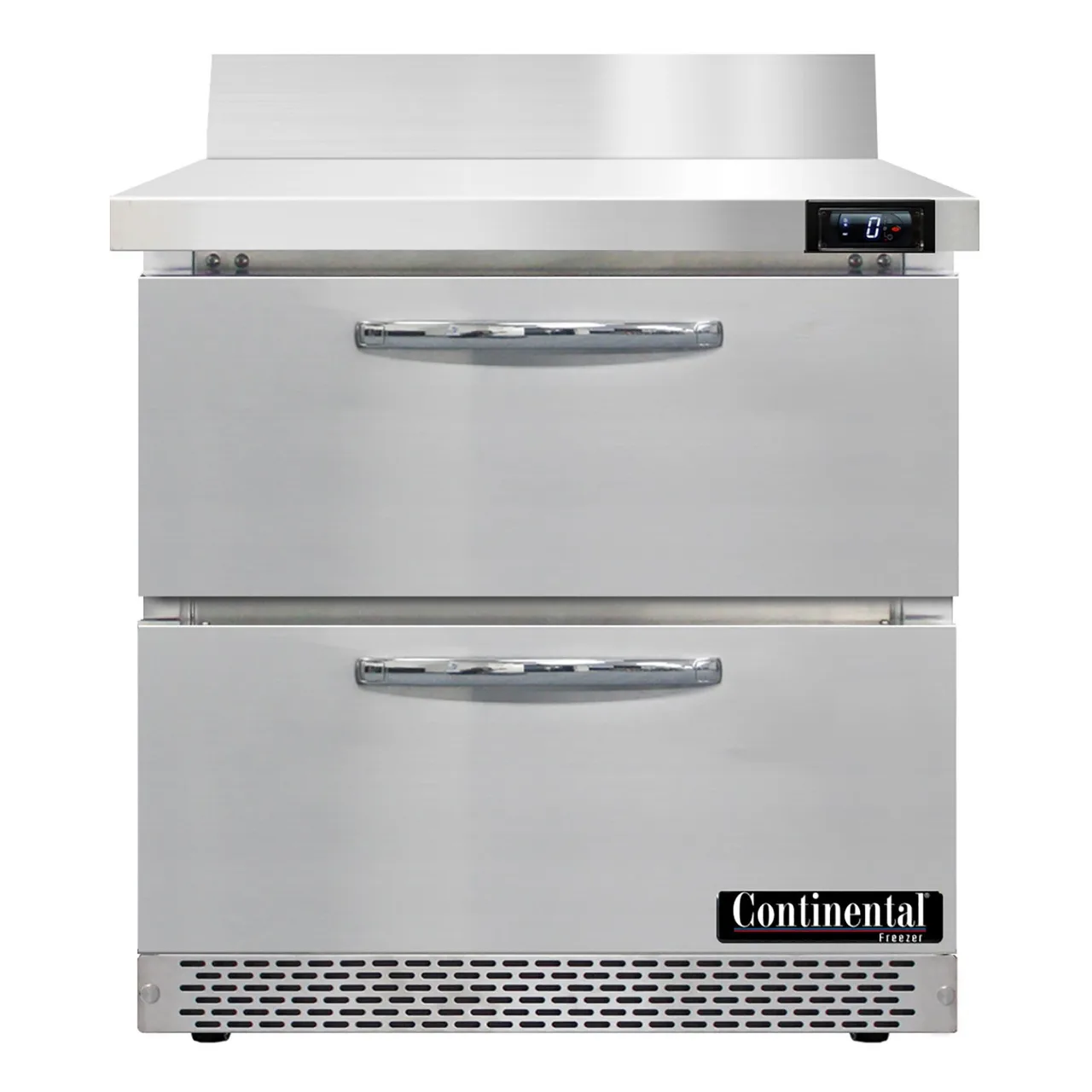 Continental Refrigerator SWF32NBS-FB-D 32" 1-Section Worktop Freezer w/ 2 Drawers, 9 cu. ft.