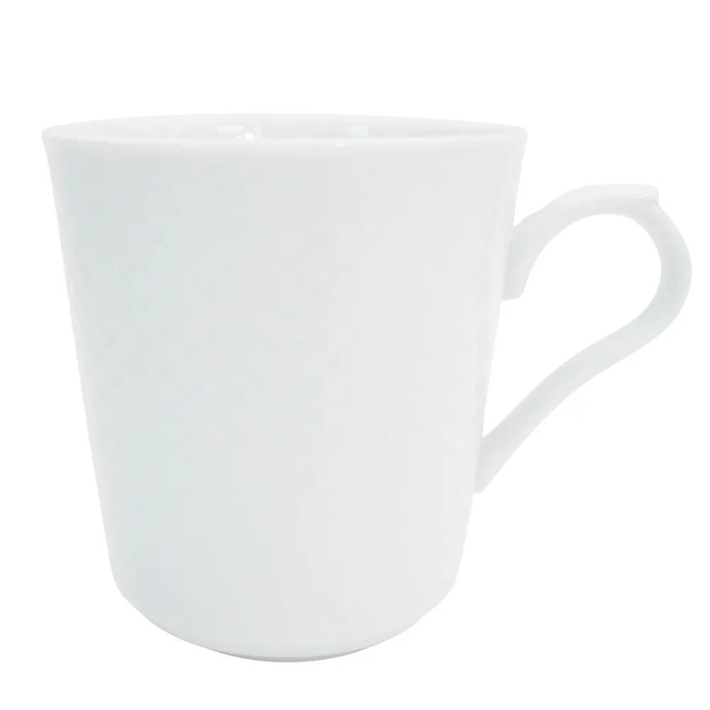 CAC China BST-17 - Boston 8 oz Porcelain Mug, 3" Dia x 3½" H, White, Dishwasher Safe - 1 Dozen