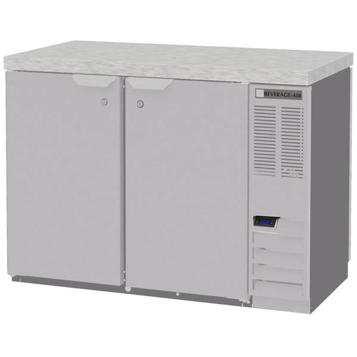 Beverage Air BB48HC-1-PT-S-27 48" Pass-Thru Solid Door Back Bar Refrigerator