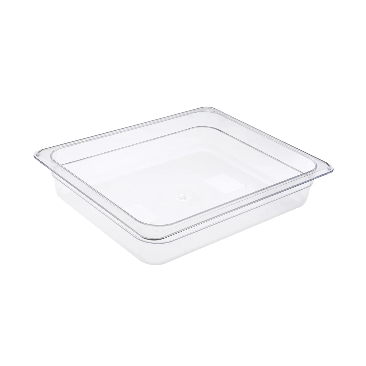 CAC China PCFP-H2 Polycarbonate Food Pan, Half-Size, 2-1/2" Deep, Clear, Non-Stick Interior