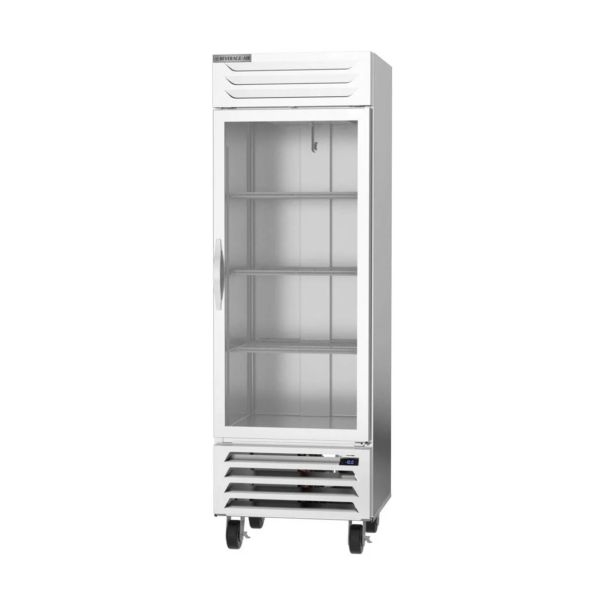 Beverage Air FB19HC-1G 27" One Section Reach-In Freezer w/ Glass Door, Bottom Mount, 18 cu. ft.