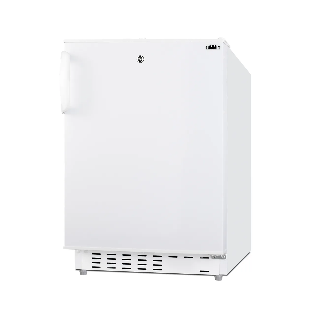 Summit ALRF48 20" Built-in or Freestanding Undercounter Refrigerator Freezer in White, 2.68 cu. ft.