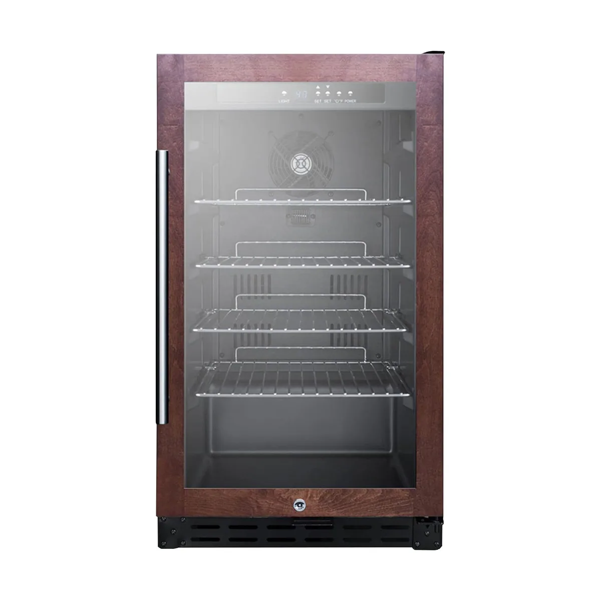 Summit SCR1841BPNRADA 17" Panel-Ready Glass Door Beverage Merchandiser, 2.7 cu. ft.